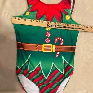 Destira brand Christmas leotard.